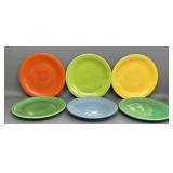 6 Fiesta 7 inch Plates
