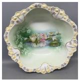 11in Wheelock Prussia Hp Waterlily Master Bowl