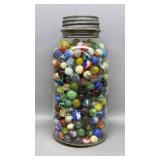 1 Gallon Ball Jar Full of Marbles
