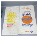 2 Old Flour Sacks - 1939