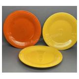 3 Fiesta Plates 10 inch