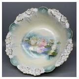 RS Prussia Water Lily 10in Porcelain Bowl