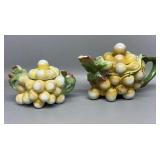 Royal Baereuth Grape Cluster Teapot & Sugar Dish