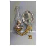 Wall Bracket Oil Lamp and Reflector