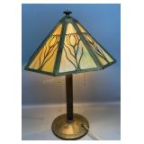 Bradley & Hubbard w/ Carmel Slag Shade 21in