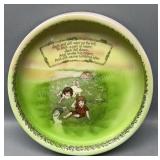Royal Bayreuth Jack & Jill Baby Dish 7in