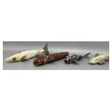 4 Handmade Fishing Lures 4-7in