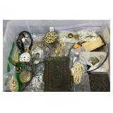 Pocket Watches, Dresser Boxes, Costume Jewelry