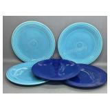 5 Homer Laughlin Plates 9.5 inch