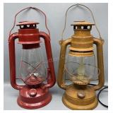 2 Barn Lanterns, 1 Electric
