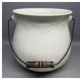 12in Tall Chamber Pot With Bail & Lid