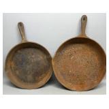 10 & 12in Cast Iron Skillets
