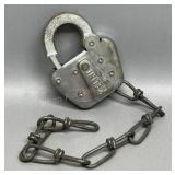 Keline ATSFRY Railroad Lock No Key