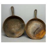 Pair of 10in Cast Iron Skillets
