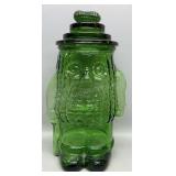 Mr Peanut Green Canister Jar 13in Tall