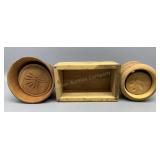 3 Butter Molds