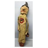Handmade Folk Art Witch 30in Tall