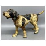 Cast Aluminum Painted Hunting Dog 9in Long