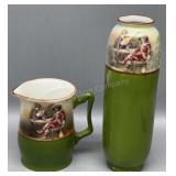 Royal Bayreuth Creamer & 6in Vase