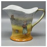 Royal Bayreuth Creamer Lady w/ Basket, Sea Gull