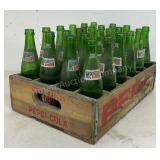 Wooden Pepsi Crate With Bottles