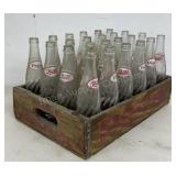 Wooden Pepsi Crate With Bottles