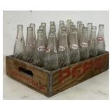 Wooden Pepsi Crate With Bottles