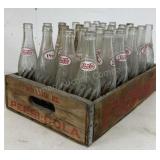 Wooden Pepsi Crate With Bottles
