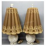 2 Original Aladdin Alacite Lamps - Good Shades!