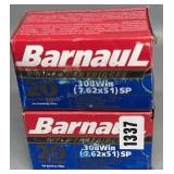 2x Barnaul 308 Win 20 Rds