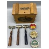 Antique Heartland cereal box, shell primers &