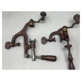 Two antique shell crimpers