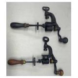 2x antique shell crimpers
