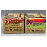 2x Hornady 22 Hornet 25 Rds/Box 35Gr V-Max