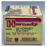 Hornady 22 Hornet 25 Rds/Box 35Gr V-Max