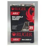 2x Ruger 9mm ARX 25 Rds/Box