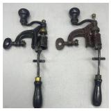 Two antique shotgun shell crimpers
