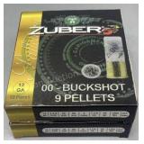 2x Zuber 12ga 00-buckshot 10rds/box