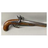 Percussion Dbl Brl Pistol, Unsure Of Caliber or