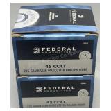 2x Federal 45 COLT 20rds/box