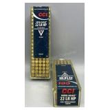 2x CCI Mini Mag 22LR HP 100 Rds/Box 36Gr