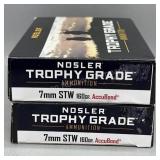 2x Nosler 7mm STW 160Gr AccuBond 20 Rds/Box