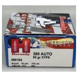 Hornady 380 Auto 25 Rds/Box 90Gr XTP
