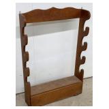 Walnut 4 Gun Wall Rack