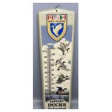 Ducks Unlimited Metal Wall Thermometer 24in Tall