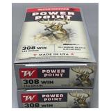 2x Winchester 308 WIN 20rds/box