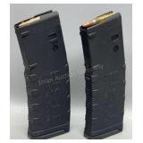 Pair of 5.56mm 30 Rd AR15 Full Magazines
