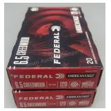 2x Federal 6.5 creedmoor 20rds/box