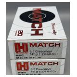 2x Hornady 6.5 creedmoor 20 rds/box