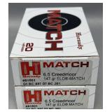 2x Hornady 6.5 creedmoor 20 rds/box